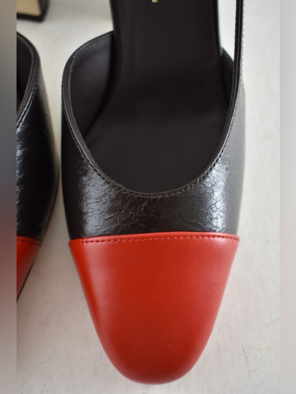 Chanel 26S Blazy Dark Brown Red CC Coco Sling Slingback Block Heel Pump 40c - Picture 8 of 16